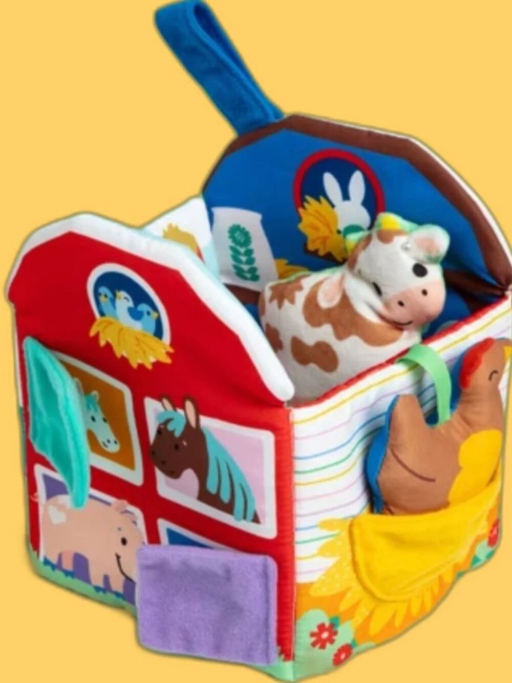 Ms. Rachel's Farm Sensory Learning Baby Activity Toy Foldable Plush Book NEW
